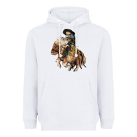 White Midilli little Cowboy kid rodeo Heavyweight Hoodie - HowdyJamesFarm