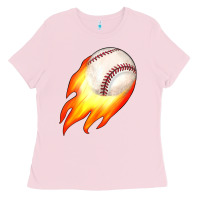 Bubblegum Pink baseball Ladies Tee - JahusDesignShop