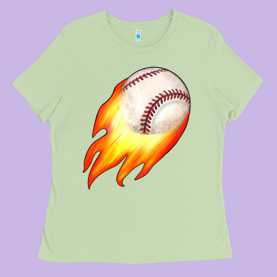 Baseball Ladies Tee Designed By Jahusdesignshop