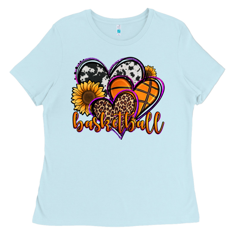 Basketball Hearts Ladies Tee by Jasminsmagicworld | Teevron
