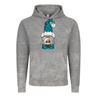 Cloud Rock winter gnome with snow globe Vintage Hoodie - NancyCooperArtShop