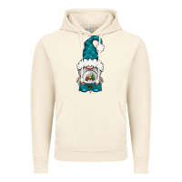 Vintage Artic winter gnome with snow globe Vintage Hoodie - NancyCooperArtShop