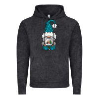 Vintage Black winter gnome with snow globe Vintage Hoodie - NancyCooperArtShop