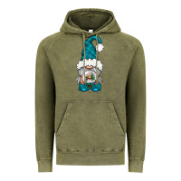 Winter Gnome With Snow Globe Vintage Hoodie | Teevron