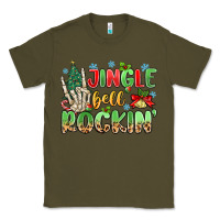 Army Green jingle bell rockin' Classic Tee - MaliasSmallBusiness