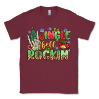 Burgundy jingle bell rockin' Classic Tee - MaliasSmallBusiness