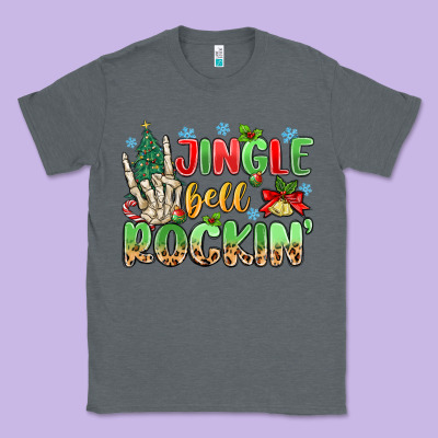 Jingle Bell Rockin' Classic Tee Designed By Maliassmallbusiness