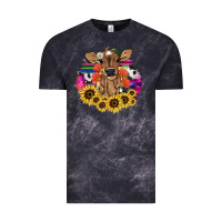 Baby Cow Flower Vintage Tee | Teevron