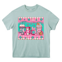 Arona pink christmas coffee Heavy Core Tee - Jasminsmagicworld