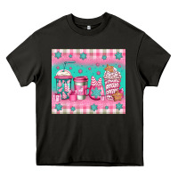 Asphalt pink christmas coffee Heavy Core Tee - Jasminsmagicworld