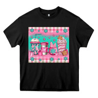 Black pink christmas coffee Heavy Core Tee - Jasminsmagicworld