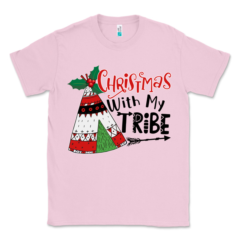 Christmas With My Tribe Boho Classic Tee by CowhideDigitalArt | Teevron