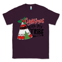 Plum Christmas with my tribe boho Classic Tee - CowhideDigitalArt
