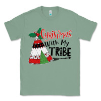 Sage Christmas with my tribe boho Classic Tee - CowhideDigitalArt