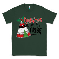 Sports Green Christmas with my tribe boho Classic Tee - CowhideDigitalArt