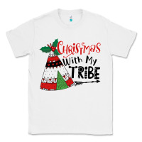 White Christmas with my tribe boho Classic Tee - CowhideDigitalArt