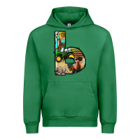 Emerald farm life alphabet lowercase letters b Urban Hoodie - BundleAndBundleShop