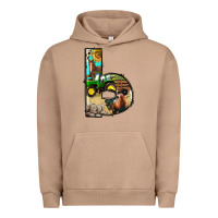 Pigment Burro farm life alphabet lowercase letters b Urban Hoodie - BundleAndBundleShop