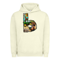 Pigment Pistachio farm life alphabet lowercase letters b Urban Hoodie - BundleAndBundleShop
