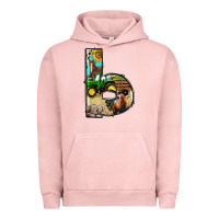 Pigment Salmon farm life alphabet lowercase letters b Urban Hoodie - BundleAndBundleShop