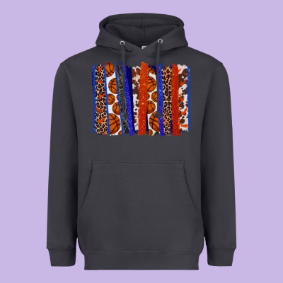 Basketball Brushstroke Heavyweight Hoodie Designed By Howdyjamesfarm