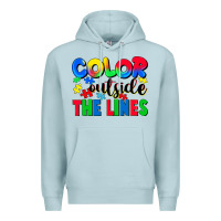 Blue Mist Color outside the lines Premium Hoodie - CowGirlArtShop