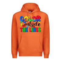 Carrot Color outside the lines Premium Hoodie - CowGirlArtShop