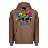 Chestnut Color outside the lines Premium Hoodie - CowGirlArtShop