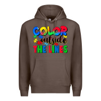 Coffee Color outside the lines Premium Hoodie - CowGirlArtShop