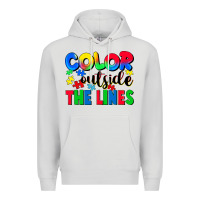 Dove Grey Color outside the lines Premium Hoodie - CowGirlArtShop