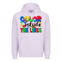 Lilac Color outside the lines Premium Hoodie - CowGirlArtShop