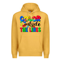 Mustard Color outside the lines Premium Hoodie - CowGirlArtShop