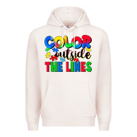Pale Pink Color outside the lines Premium Hoodie - CowGirlArtShop