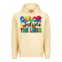Pina Colada Color outside the lines Premium Hoodie - CowGirlArtShop