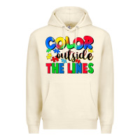 Sandshell Color outside the lines Premium Hoodie - CowGirlArtShop