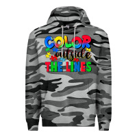 Slate Camo Color outside the lines Premium Hoodie - CowGirlArtShop