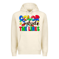 Tofu Color outside the lines Premium Hoodie - CowGirlArtShop