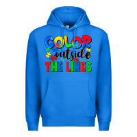 True Royal Color outside the lines Premium Hoodie - CowGirlArtShop