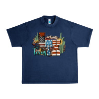 Navy tx texas Urban Heavy Tee - NancyCooperArtShop