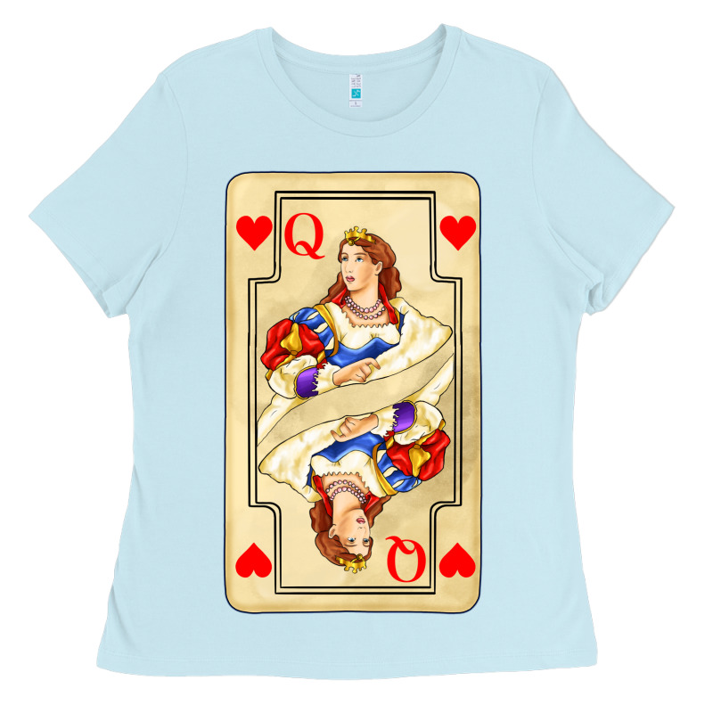 Love Playing Cards Queen Ladies Tee by AdoDesignShop | Teevron