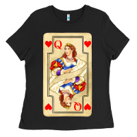 Black love playing cards queen Ladies Tee - AdoDesignShop