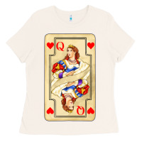 Bone love playing cards queen Ladies Tee - AdoDesignShop