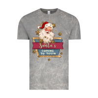 Cloud Rock santa's coming to town Vintage Tee - MaliasSmallBusiness