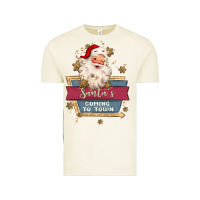 Vintage Arctic santa's coming to town Vintage Tee - MaliasSmallBusiness