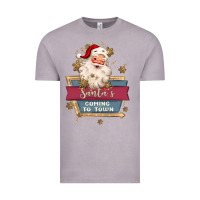 Vintage Zinc santa's coming to town Vintage Tee - MaliasSmallBusiness
