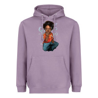 Lavender Afro black boy Heavyweight Hoodie - HowdyJamesFarm