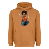 Meerkat Afro black boy Heavyweight Hoodie - HowdyJamesFarm