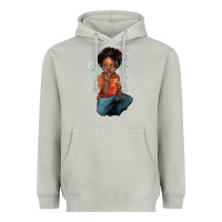 Moon Dust Afro black boy Heavyweight Hoodie - HowdyJamesFarm