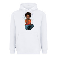 White Afro black boy Heavyweight Hoodie - HowdyJamesFarm