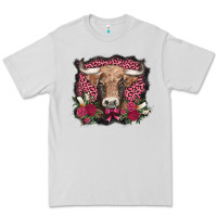 Dove Grey v.d. cow and roses Premium Tee - AdoDesignShop